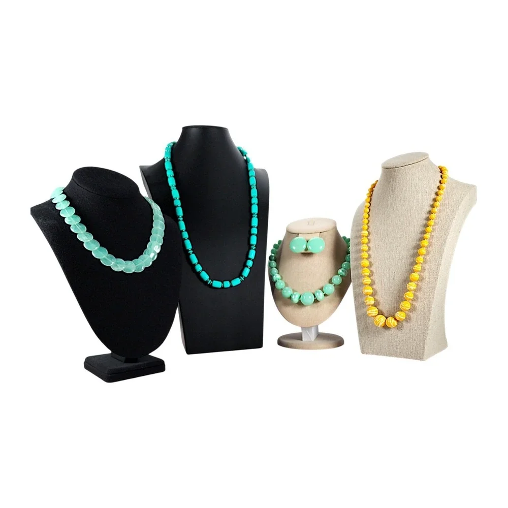 Vtg & Modern Crafting Necklaces Earrings Women's Jewelry Lot of 5 Pieces 8 oz